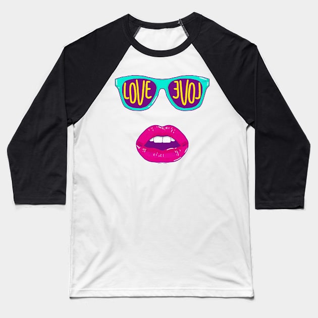 Love ♥ Baseball T-Shirt by Lhollowaydesign